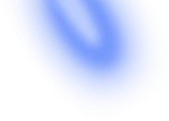 glowing blue abstract shape