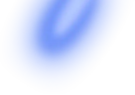 glowing blue abstract shape