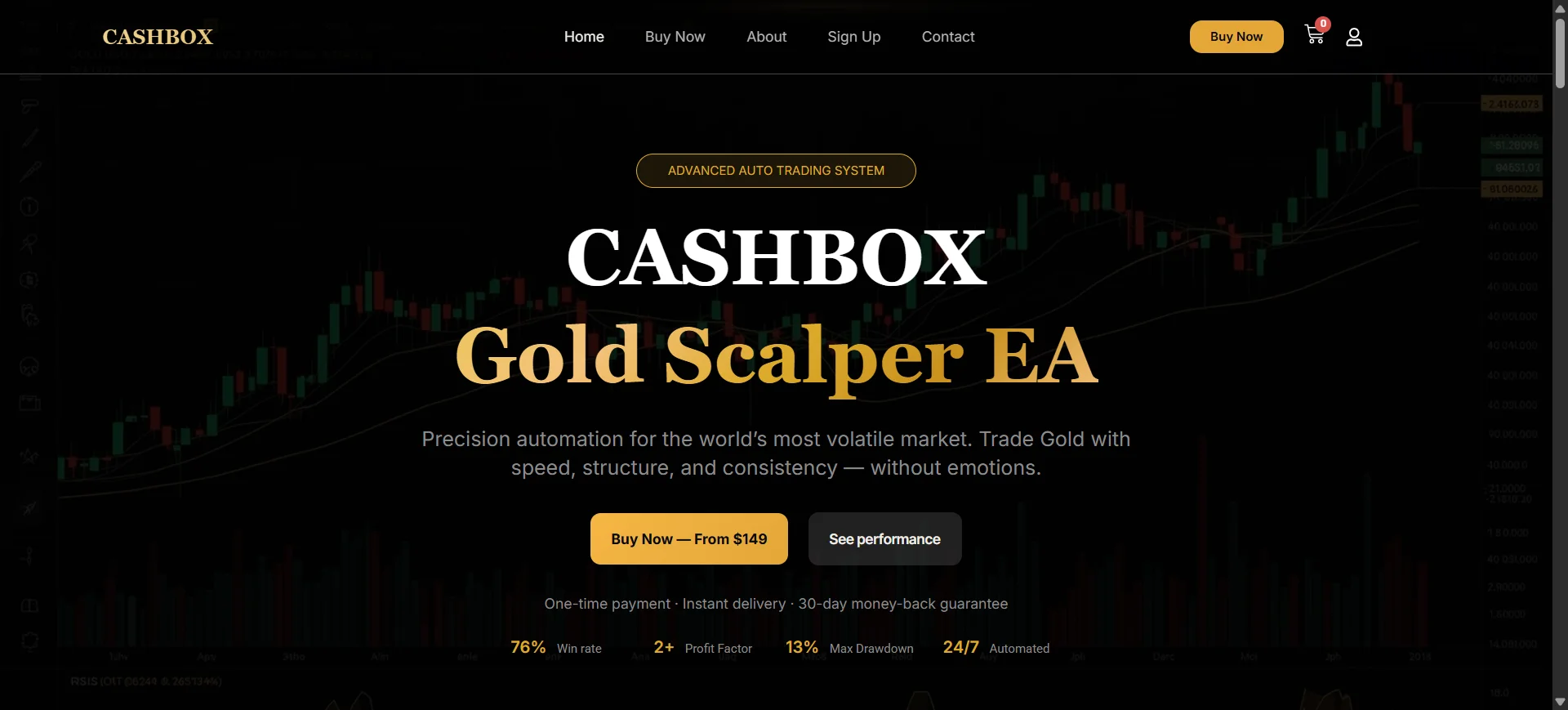cashbox trading website design by rahim pasha